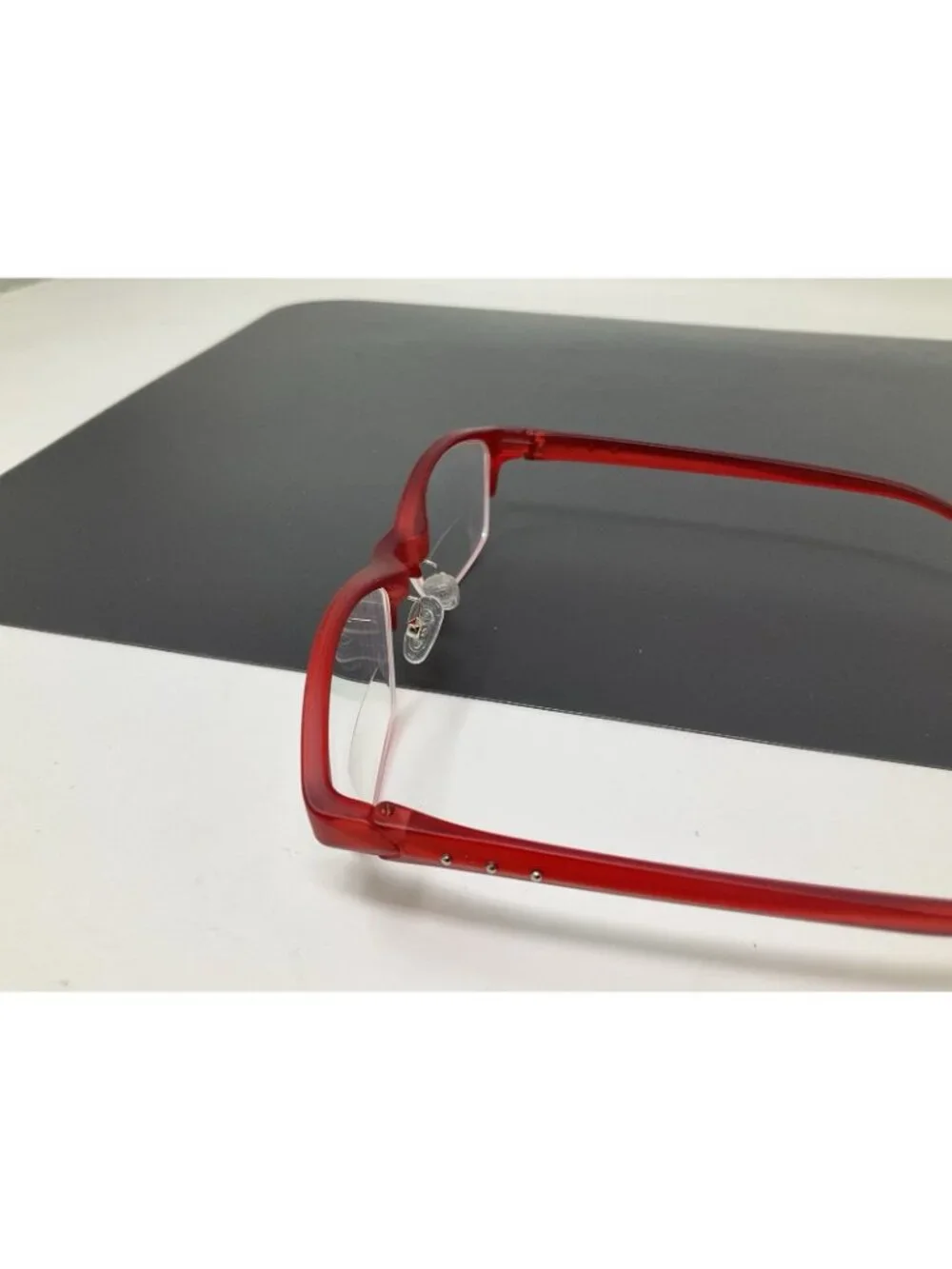 Zenni Eyeglass Frames Women Red Cat Eye 950218 Half Rim 50 [] 17-142